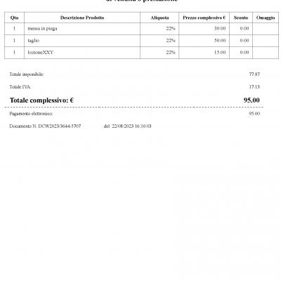 Documento Commerciale Online